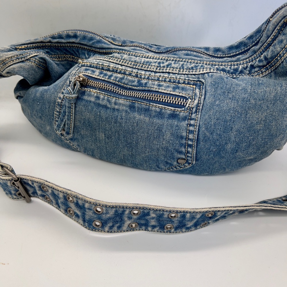 Denim women’s bag/ purse in Light Blue - Picture 2 of 7